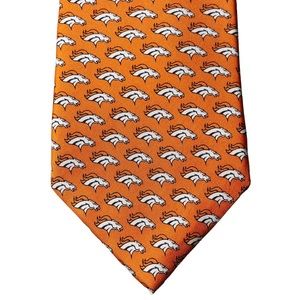 Vineyard Vine Orange Denver Broncos Neck Tie